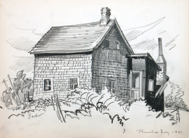 Untitled, House, Thunder Bay (1941) – Jack Bush Tablo