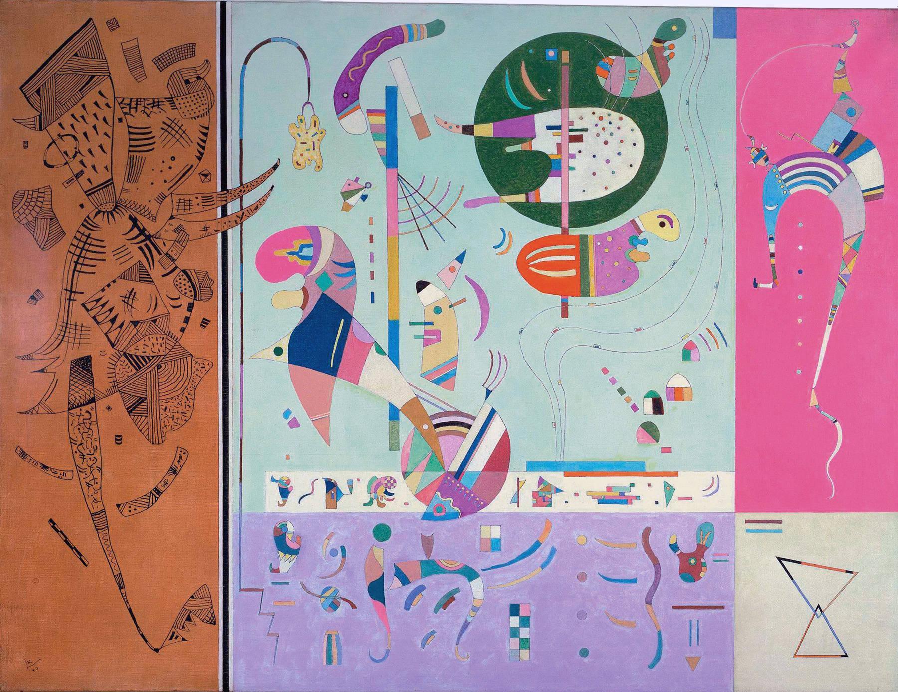 Various Parts (1940) - Wassily Kandinsky Tablo kanvas tablo