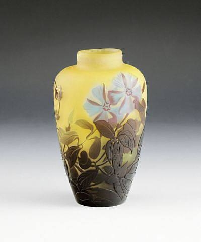 Vase mit Clematisblüten (1900) – Émile Gallé Tablo