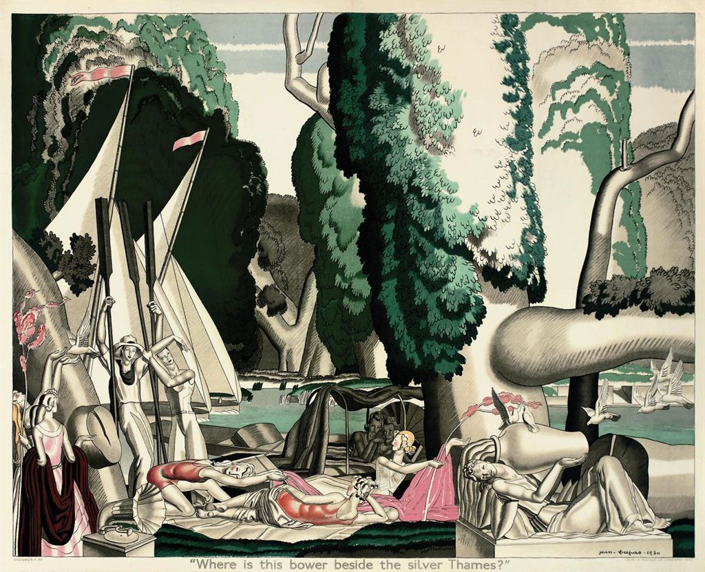 Where Is This Bower Beside the Silver Thames (1930) – Jean Dupas Tablo