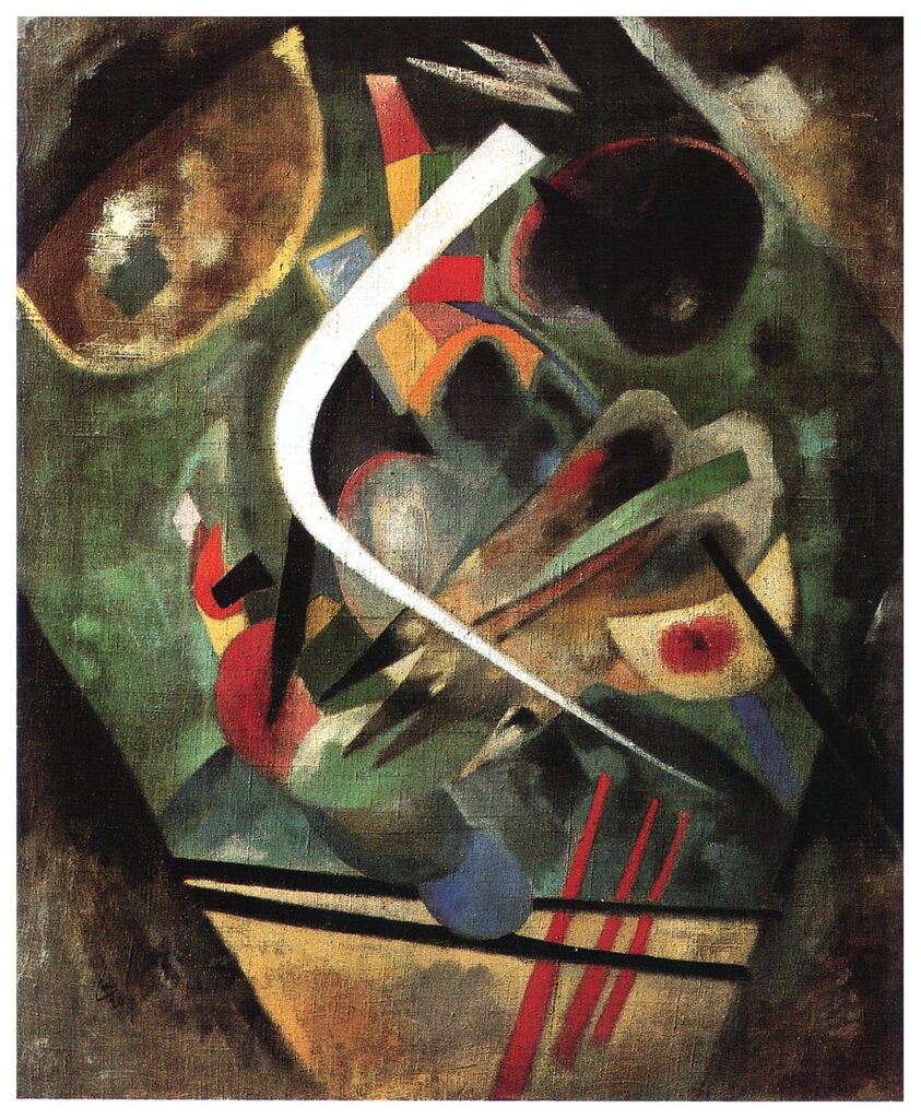 White Line (1920) - Wassily Kandinsky Tablo