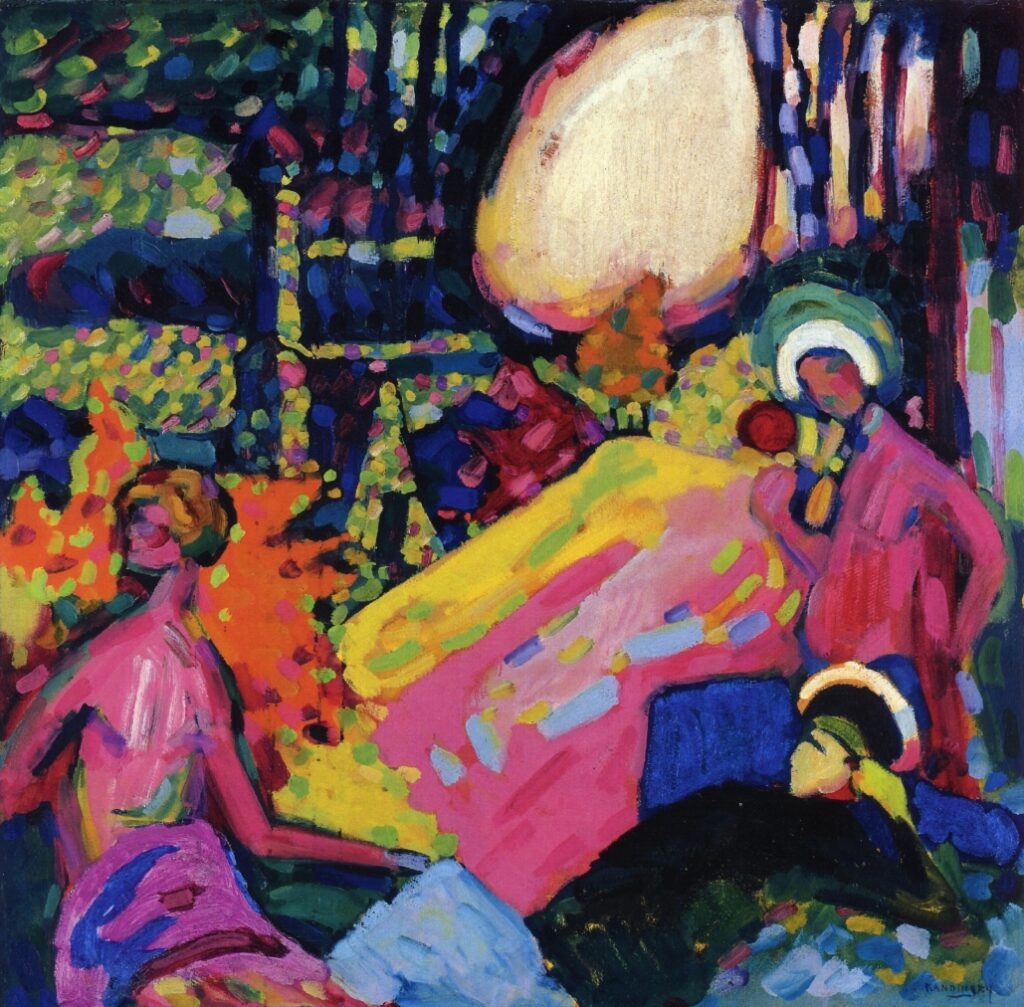 White sound (1908) – Wassily Kandinsky Tablo