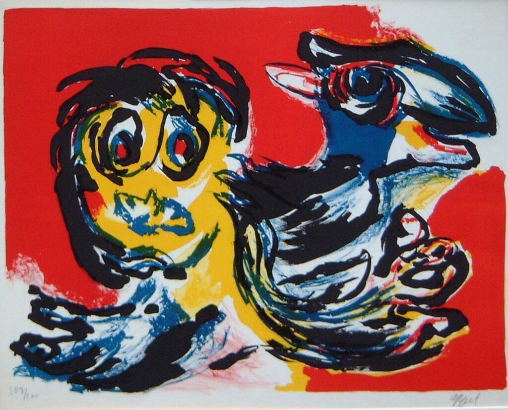 Wild Horse Rider - Karel Appel Tablo