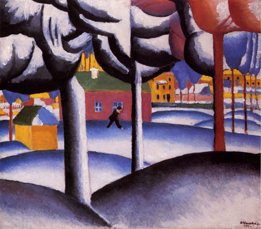 Winter Landscape (1930) - Kazimir Malevich Tablo