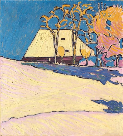 Winter auf der Oschwand (1908) – Cuno Amiet Tablo