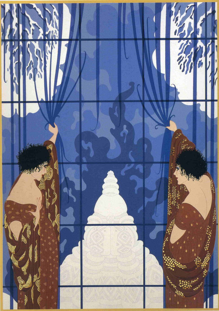 Winter's Arrival - Erté Tablo