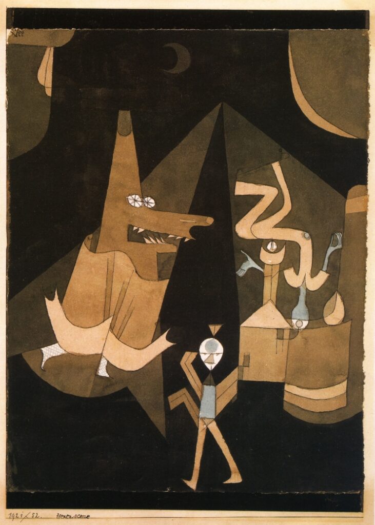 Witch scene (1921) - Paul Klee Tablo