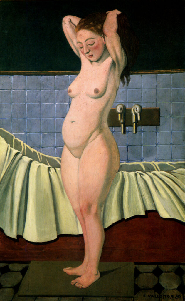 Woman Arranging her Hair in the Bath (1897) - Félix Vallotton Tablo