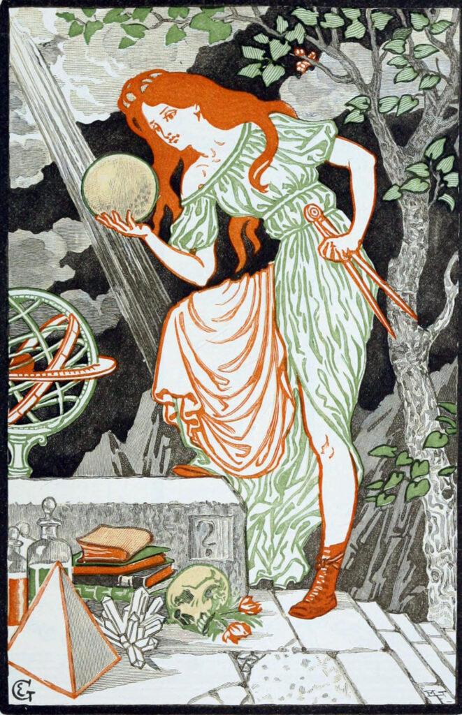 Woman Science - Eugène Grasset Tablo