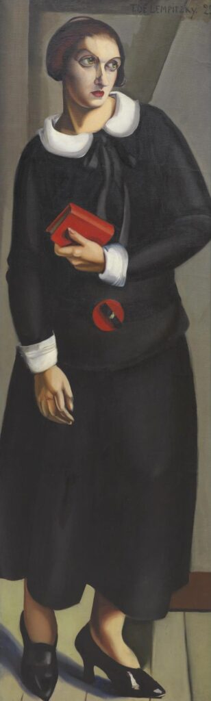 Woman in Black Dress (1923) - Tamara de Lempicka Tablo