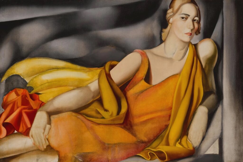 Woman in a Yellow Dress (1929) - Tamara de Lempicka Tablo