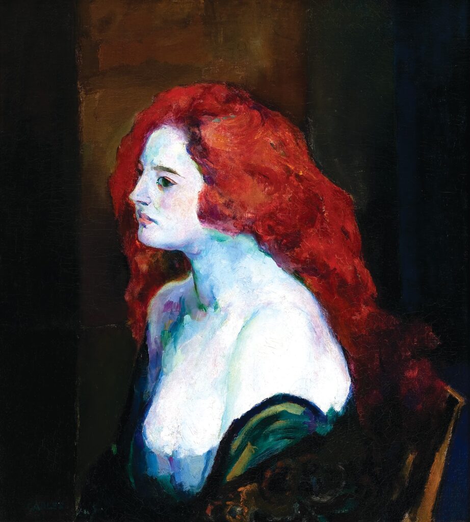 Woman with Red Hair (1922) - Arthur Beecher Carles Tablo