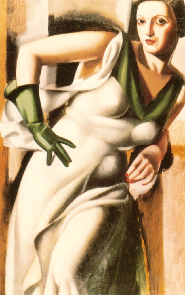 Woman with a Green Glove (1928) - Tamara de Lempicka Tablo
