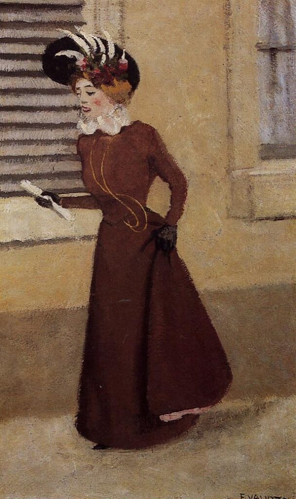 Woman with a Plumed Hat (1895) - Félix Vallotton Tablo