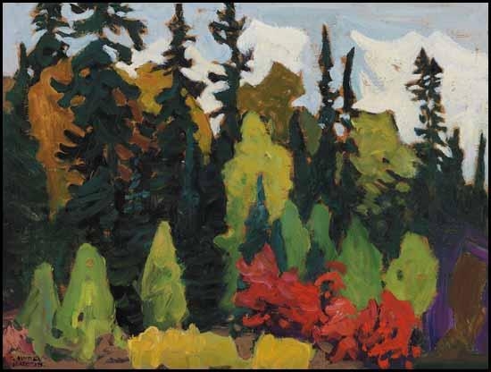 Woods, Algoma (1918) – Lawren Harris Tablo