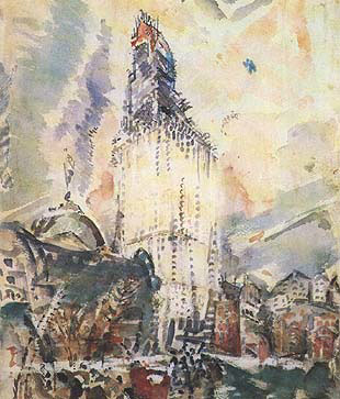 Woolworth Building No. 28 (1912) – John Marin Tablo
