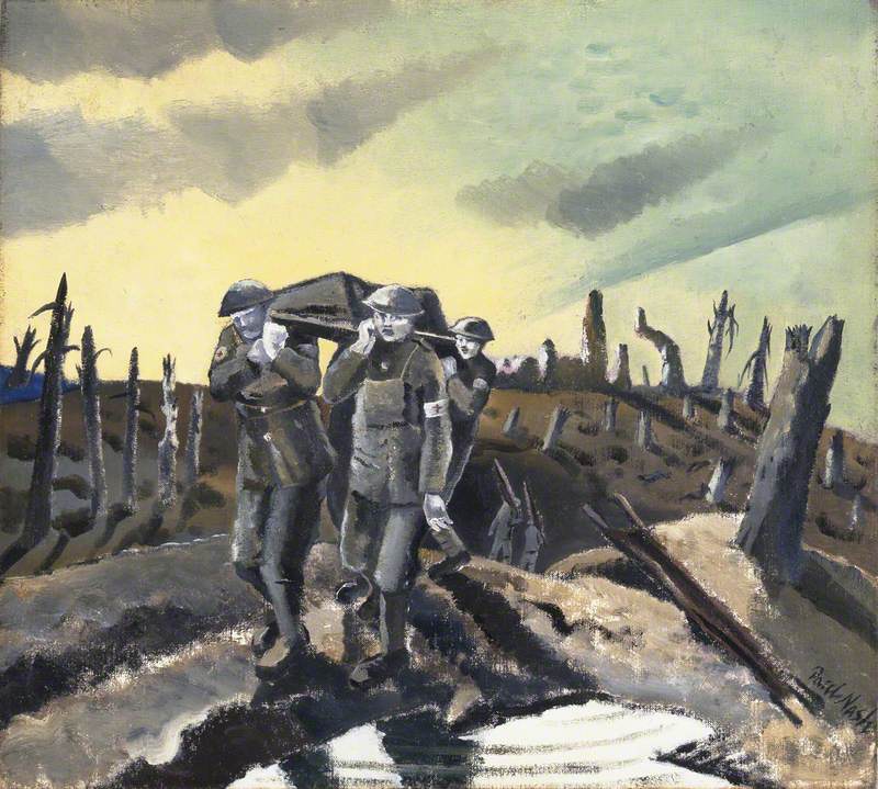 Wounded, Passchendaele – Paul Nash Tablo