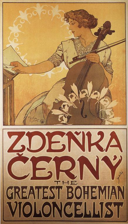 Zdenka Cerny (1913) – Alphonse Mucha Tablo