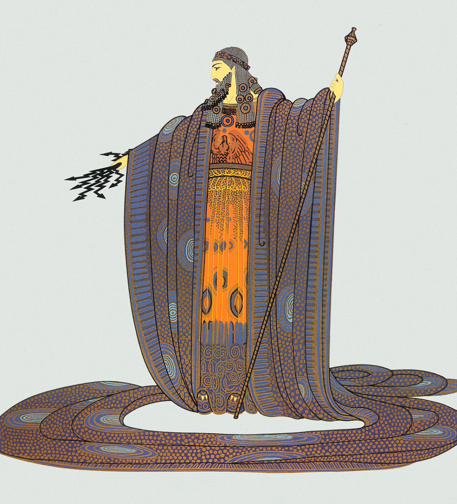 Zeus - Erté Tablo