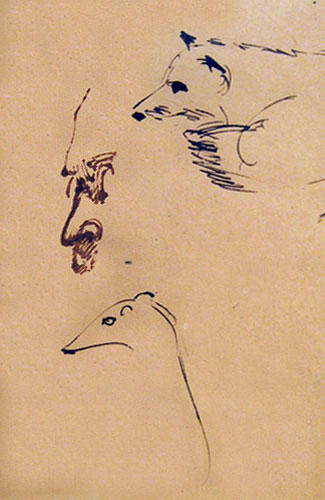 Zoo Sketch – Mark Tobey Tablo