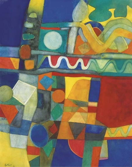 aquarelle No. 1033 – Maurice Estève Tablo