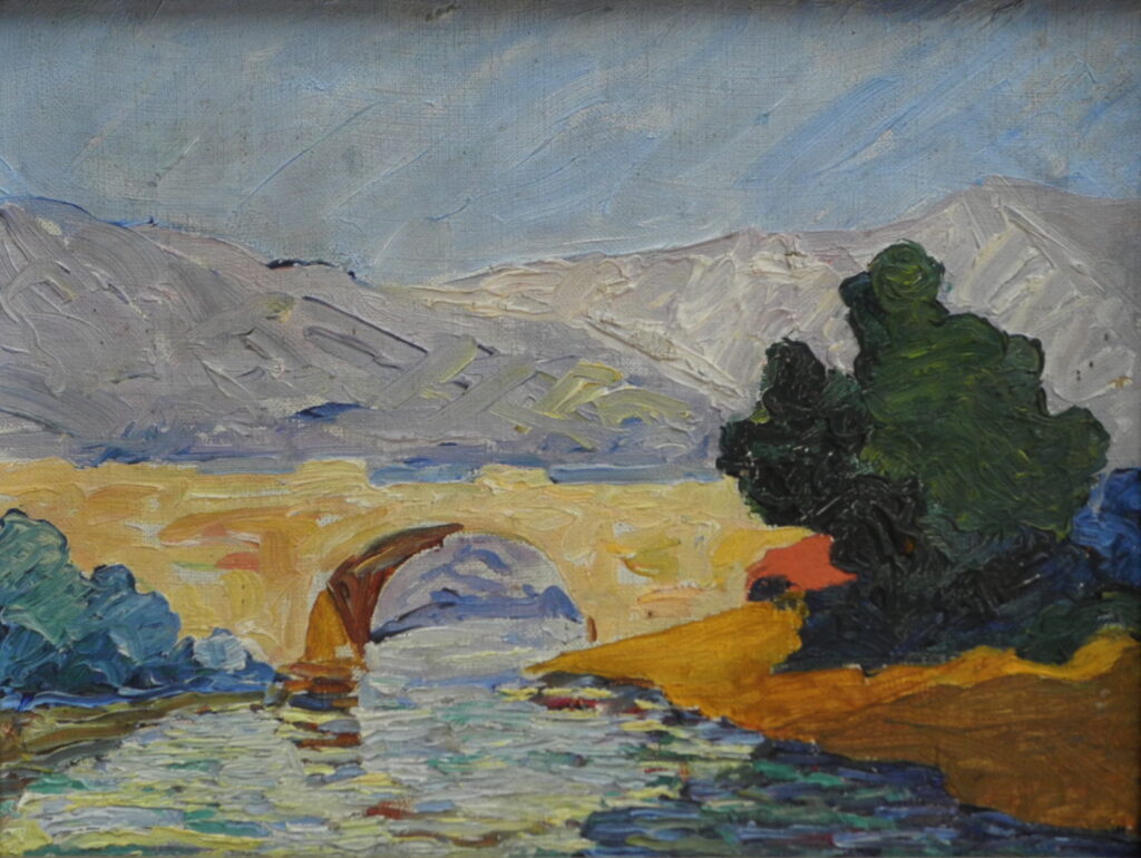 bridge (1915) - David Kakabadze Tablo