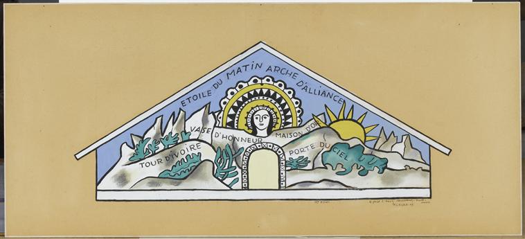 1st state church of Assy (1947) - Fernand Léger Tablo