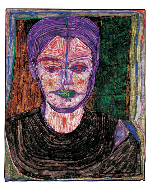 211 Moroccan Jewess (1954) - Friedensreich Hundertwasser Tablo