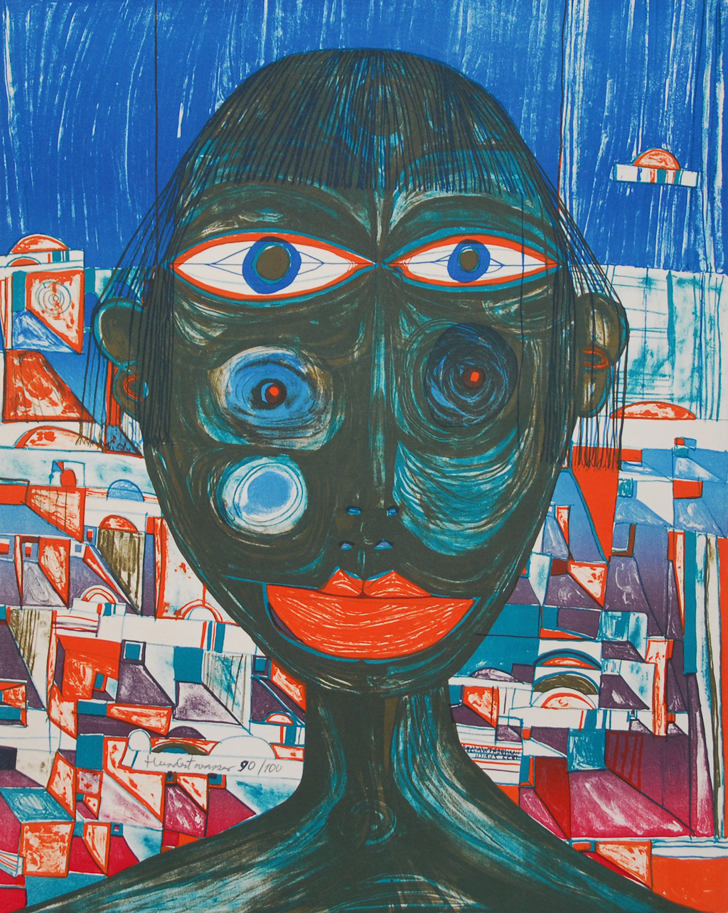 221 Arabian Woman (1955) - Friedensreich Hundertwasser Tablo