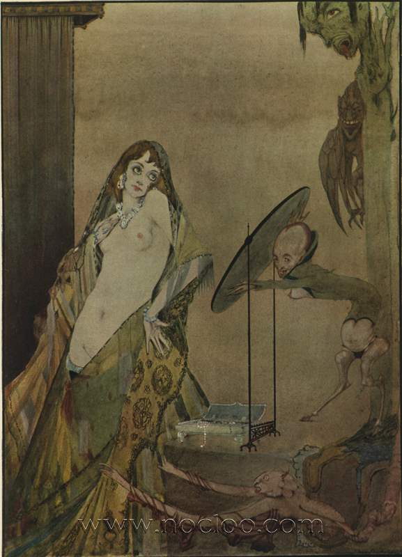 ‘Drest Thus, I Seem a Different Creature’, Illustration from ‘Faust’ by Goethe (1925) – Harry Clarke Tablo
