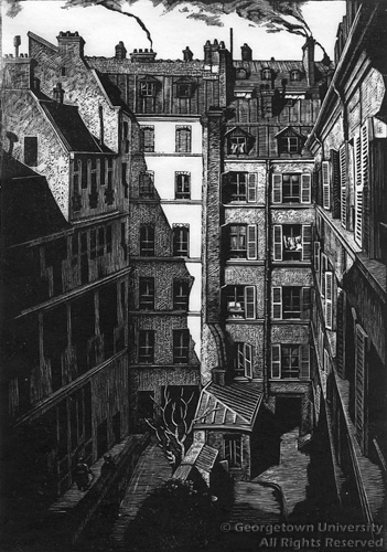 7 rue Campagne Première, Paris Court (1929) - Grace Albee Tablo