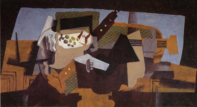 A Black Pedestal (1919) - Georges Braque Tablo