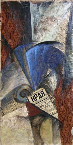A Blue Fan (1915) - Olga Rozanova Tablo
