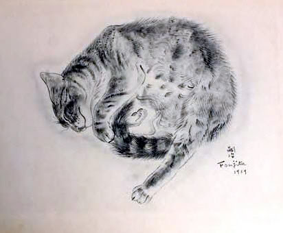 A Book of Cats (1929) – Tsuguharu Foujita Tablo