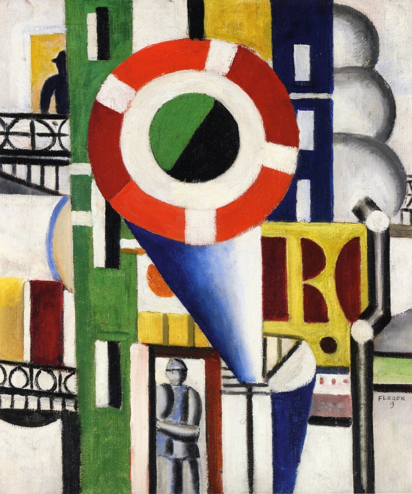 A Disc in the City (1919) - Fernand Léger Tablo