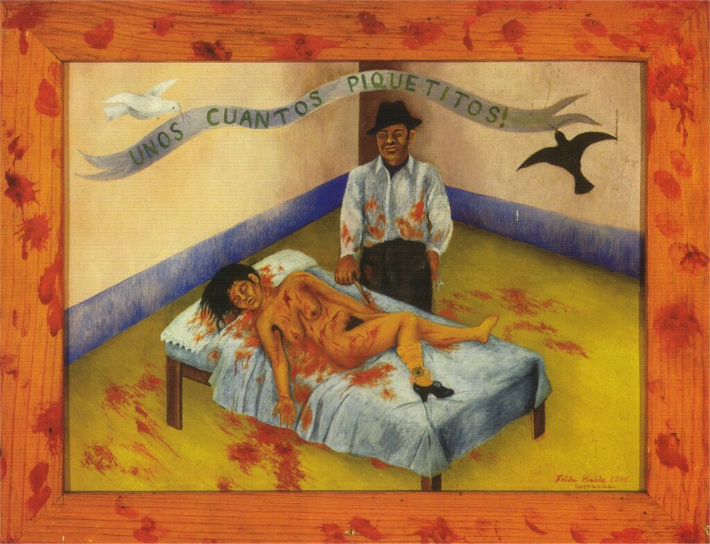 A Few Small Nips (Passionately in Love) (1935) – Frida Kahlo Tablo