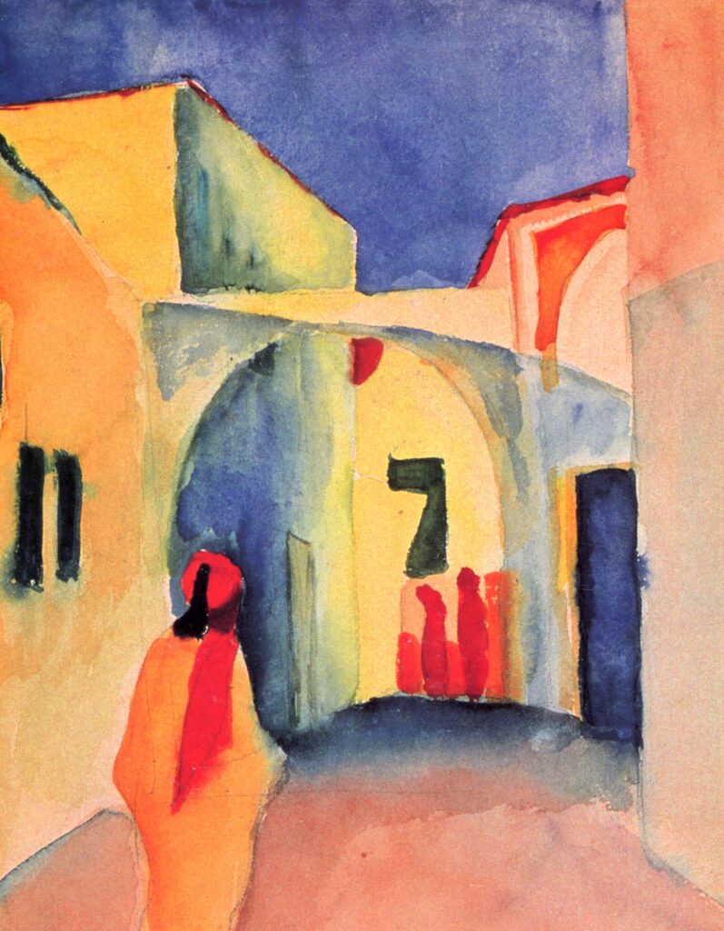 A Glance Down an Alley - August Macke Tablo