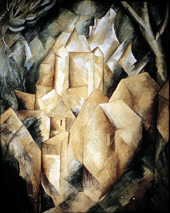 A House at Estaque (1908) - Georges Braque Tablo