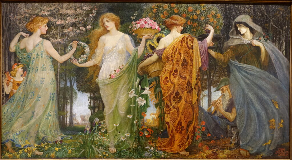 A Masque for the Four Seasons (1909) - Walter Crane Tablo