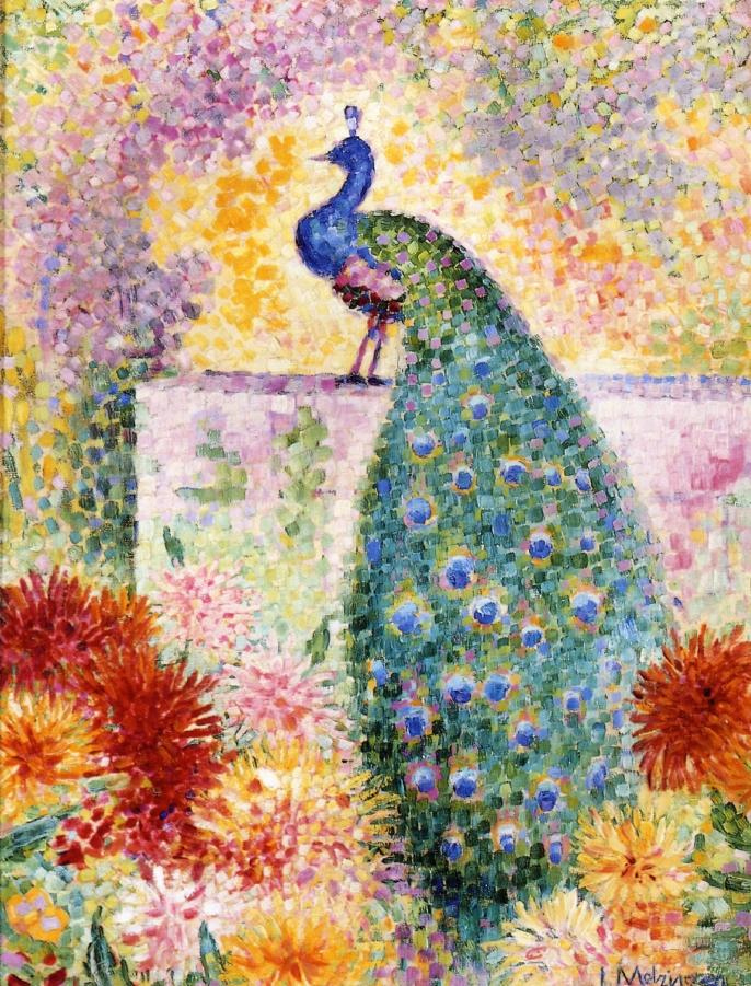 A Peacock (1906) - Jean Metzinger Tablo