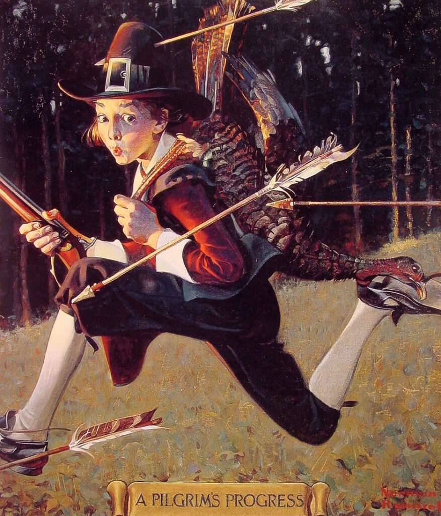 A Pilgrim`s Progress (1921) - Norman Rockwell Tablo