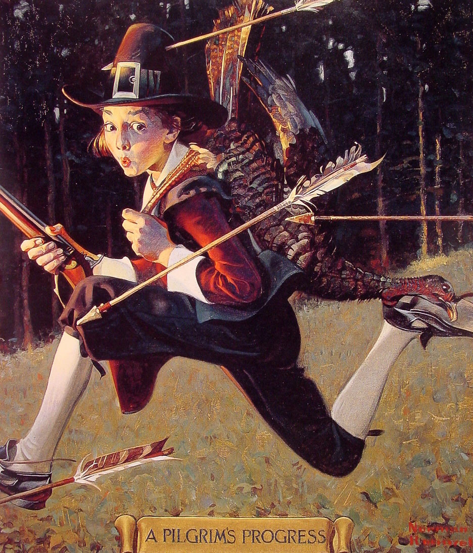 A Pilgrim`s Progress (1921) - Norman Rockwell Tablo