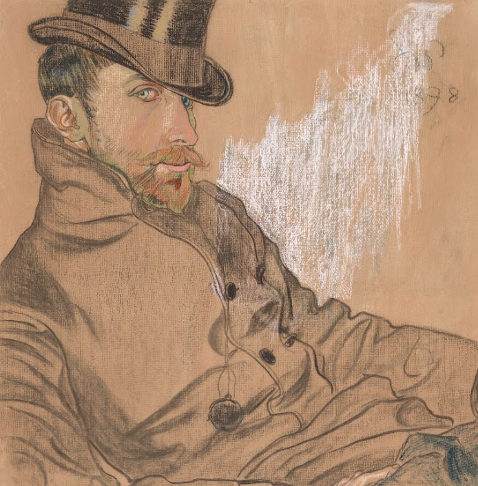 A Portrait of Kazimierz Lewandowski (1898) - Stanisław Wyspiański Tablo