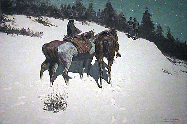 A Reconnaissance (1902) - Frederic Remington Tablo