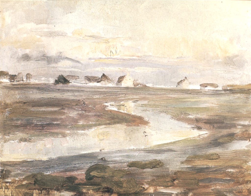 A Seashore Village - Sarah Purser Tablo