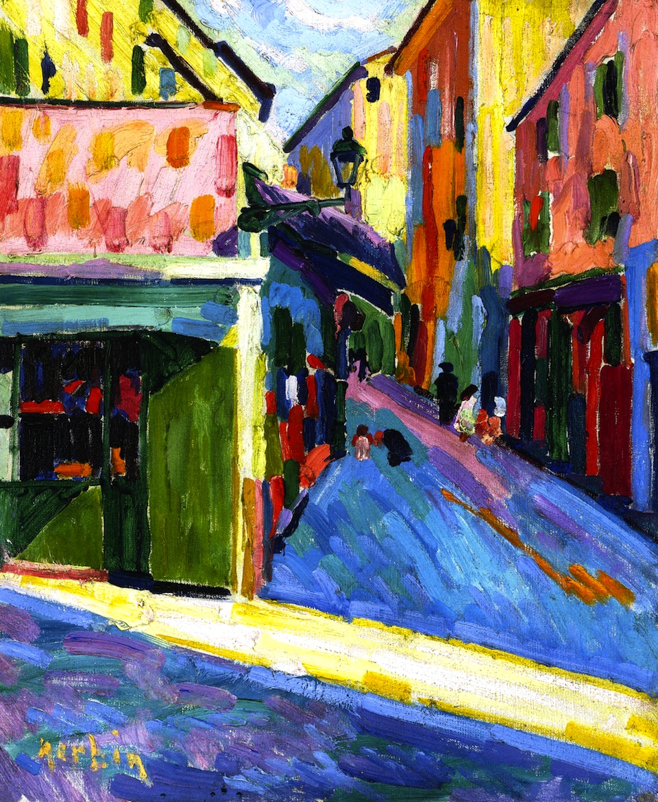 A Street in Bastia - Auguste Herbin Tablo