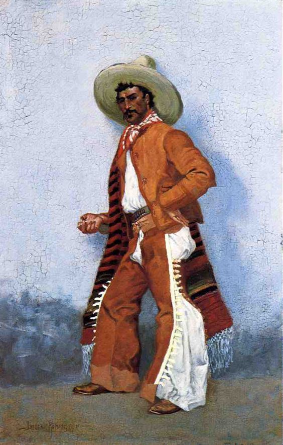 A Vaquero - Frederic Remington Tablo