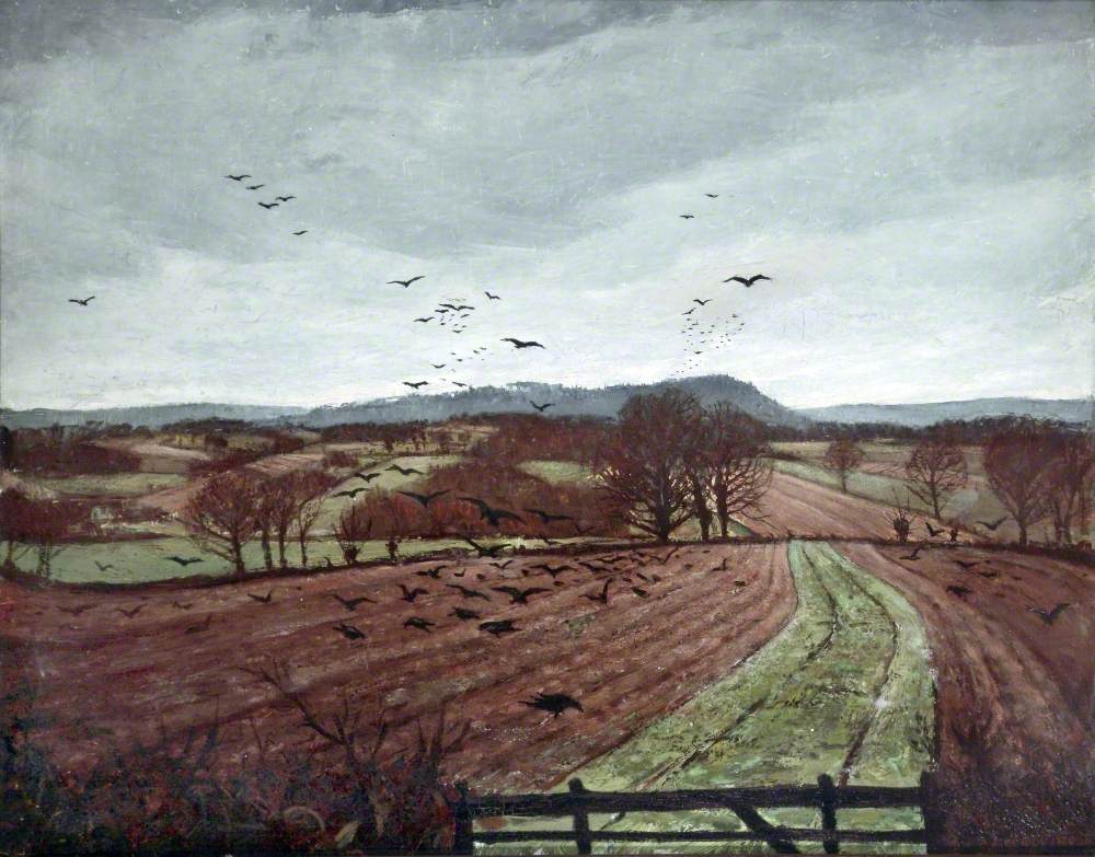 A Winter Landscape (1926) - C. R. W. Nevinson Tablo