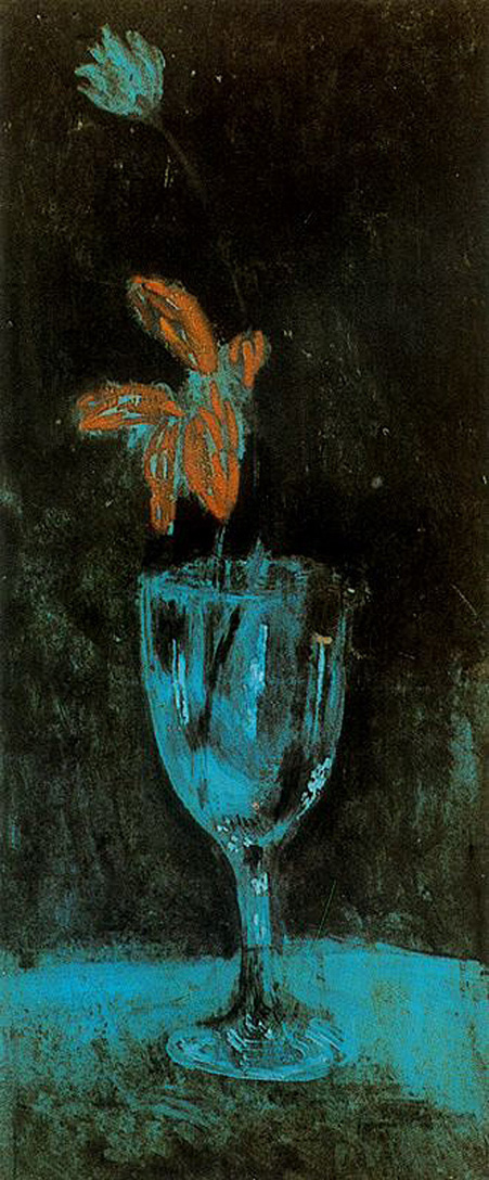 A blue vase (1903) - Pablo Picasso Tablo