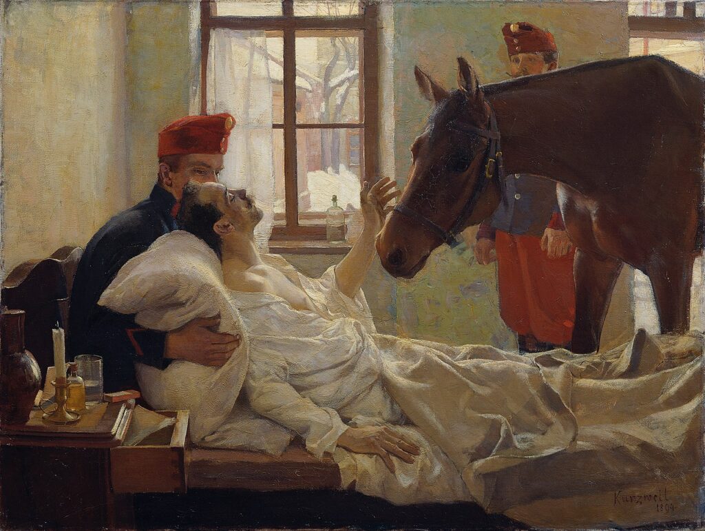 A dear visitor (1894) - Max Kurzweil Tablo